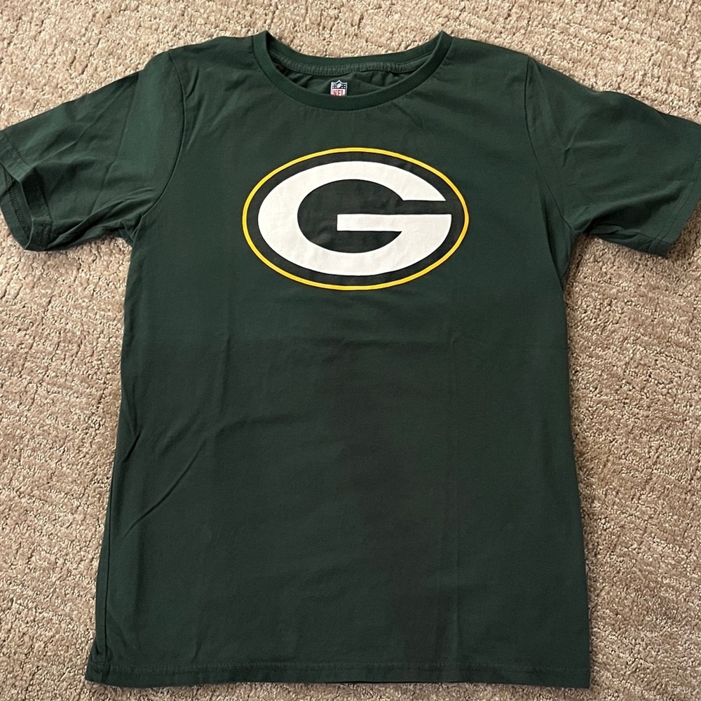 NFL Green Bay Packers Dark Green Logo Short Sleeve Tee